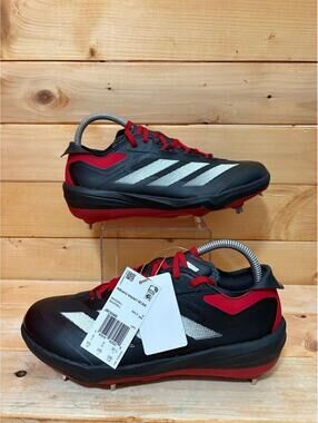 Adidas Adizero Impact NCAA Rutgers Baseball Cleats Red Black JR3048 Mens 6.5